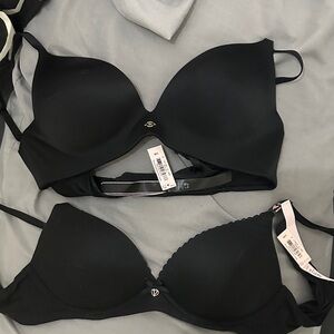 Victoria secret 34b new bra Elegant Black Women's Bra Set